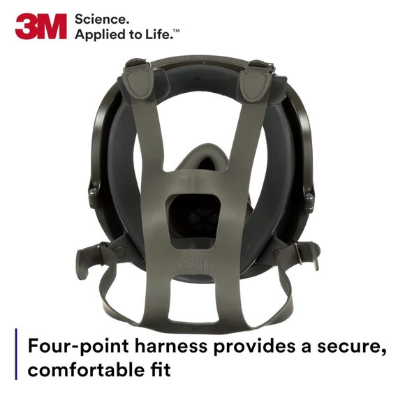 3M Full Face Respirator 6700 Small+ Multi Gas Organic Vapor P100 Cartridge 60923 - Picture 6 of 16